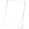 Plymor Clear Acrylic Sign Display / Literature Holder (Angled), 7" W x 9" H